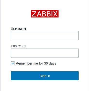 Zabbix Login